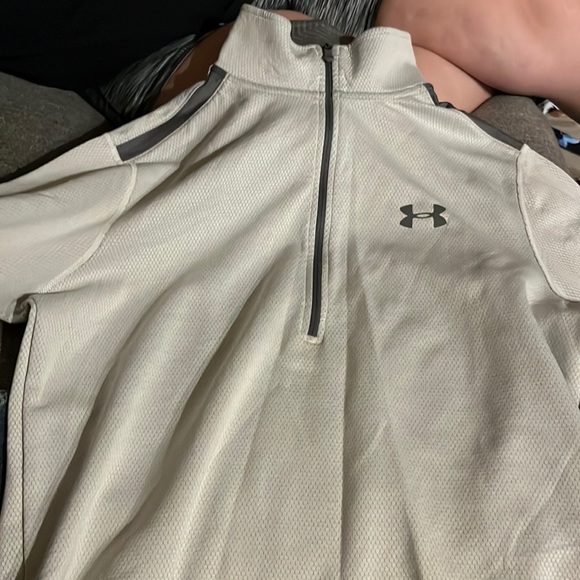 Under Armour Other - Under Armour Grey Half Zip Hoodless Loose Cold Gear Sweatshirt